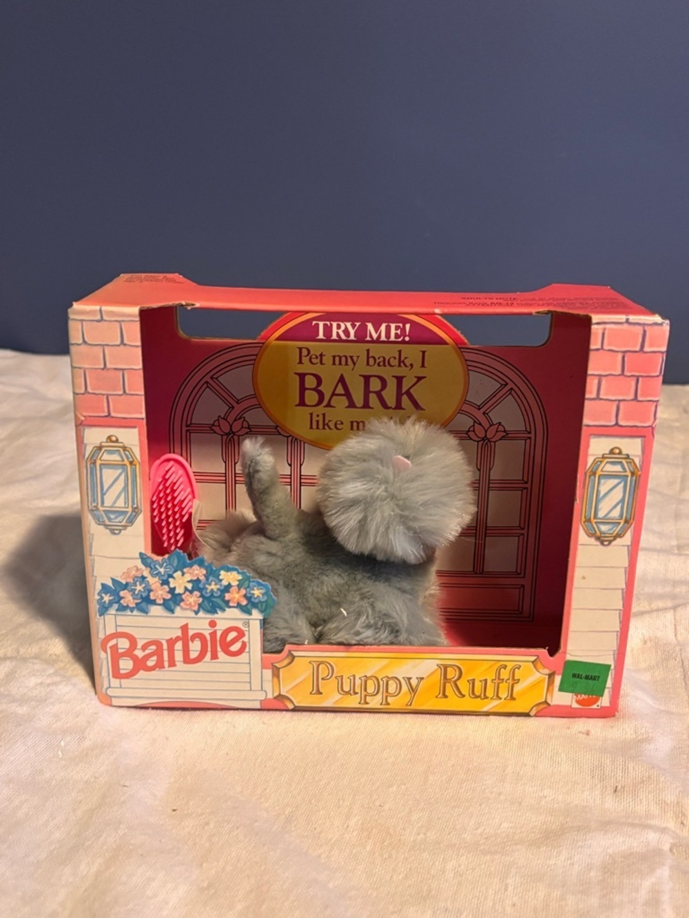 VTG 1993 Barbie Puppy Ruff Original Barking Schnauzer, Mattel # 11069, NIB